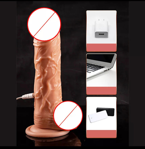 We love Heating Vibrator Spark Wand Dildo